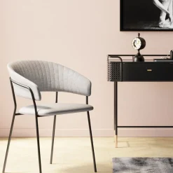 KARE Armlehnstuhl Belle Beige (2/Set)