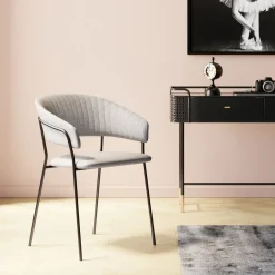 KARE Armlehnstuhl Belle Beige (2/Set)