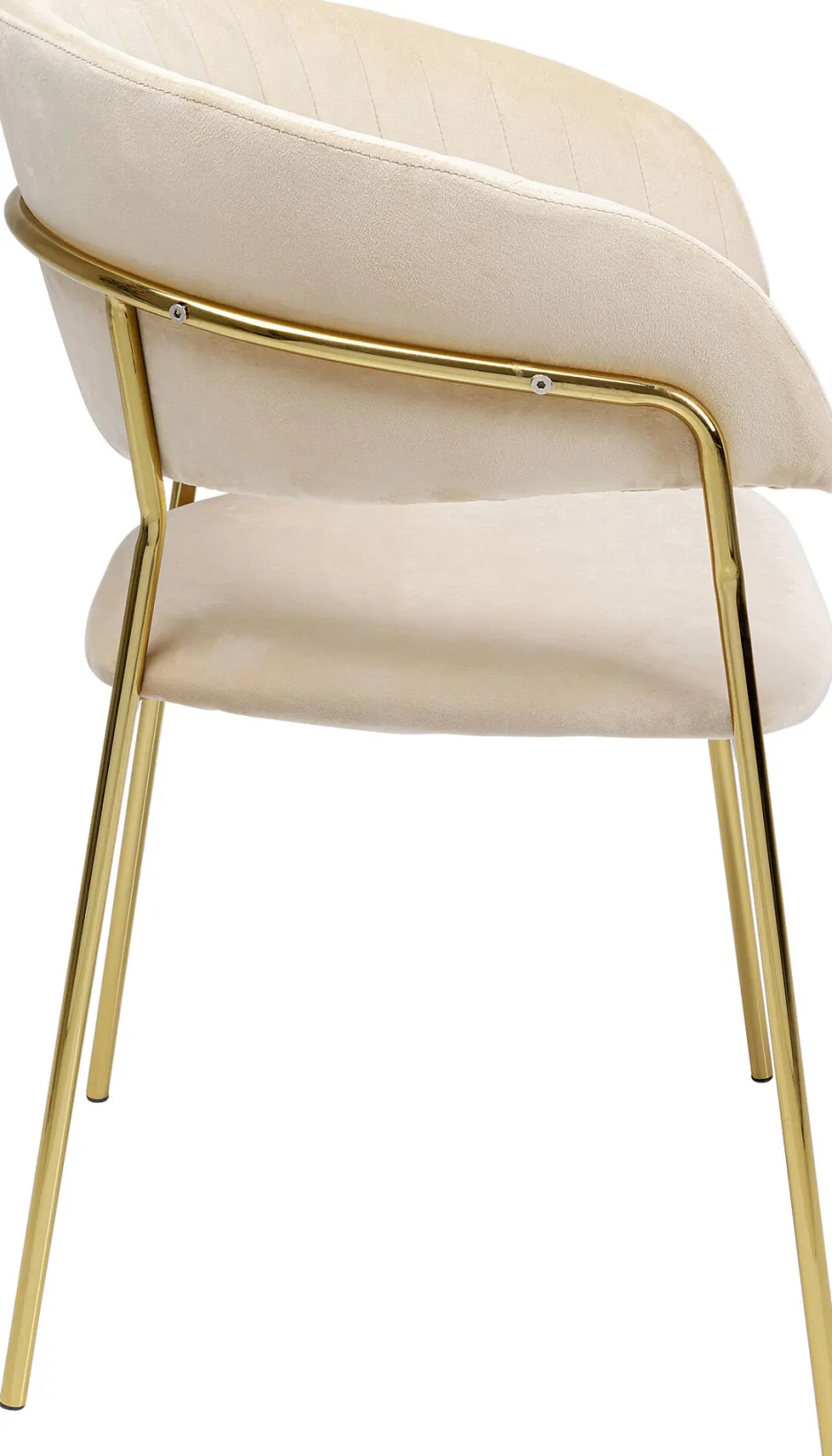KARE Armlehnstuhl Belle Velvet Creme (2/Set)