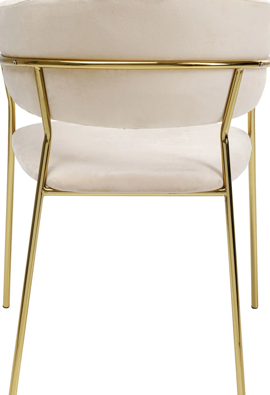 KARE Armlehnstuhl Belle Velvet Creme (2/Set)