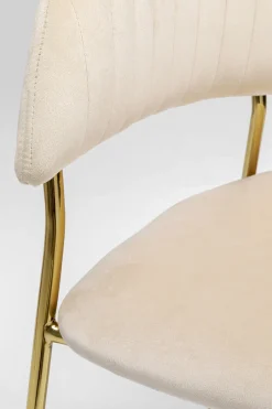 KARE Armlehnstuhl Belle Velvet Creme (2/Set)