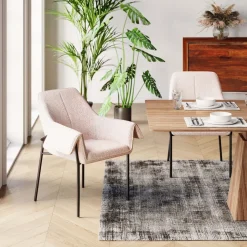 KARE Armlehnstuhl Bess Beige Flitter