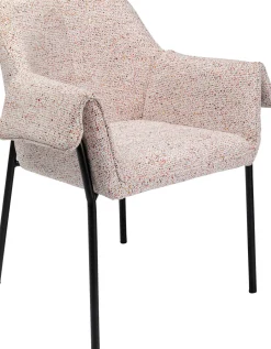 KARE Armlehnstuhl Bess Beige Flitter
