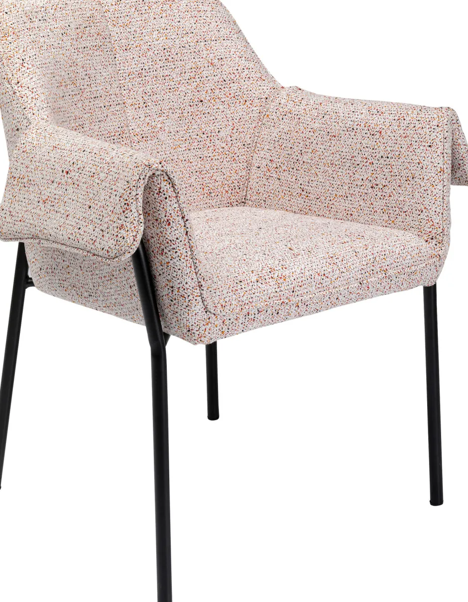 KARE Armlehnstuhl Bess Beige Flitter