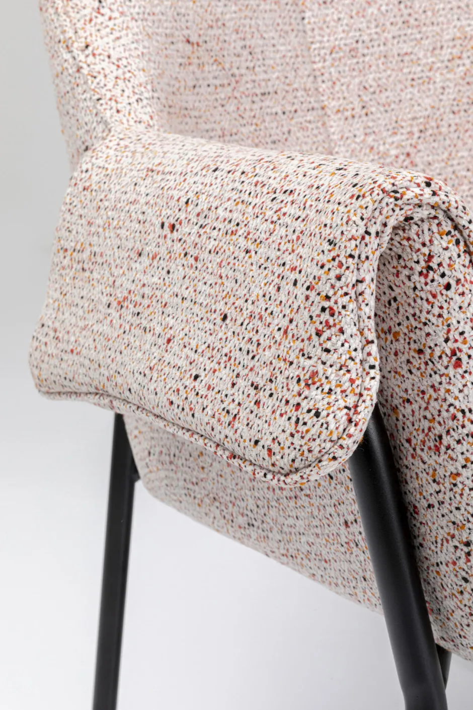 KARE Armlehnstuhl Bess Beige Flitter