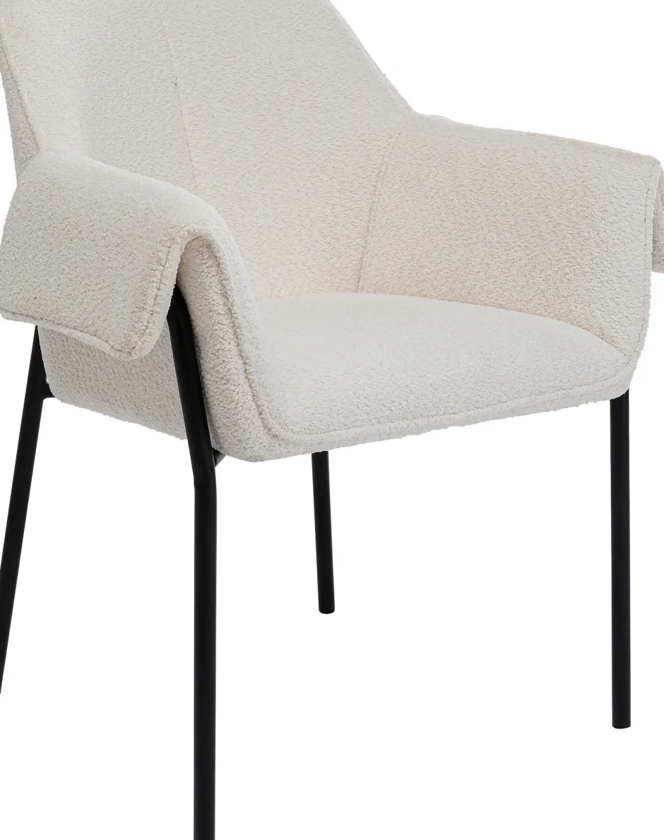 KARE Armlehnstuhl Bess Creme