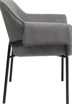 KARE Armlehnstuhl Bess Grau