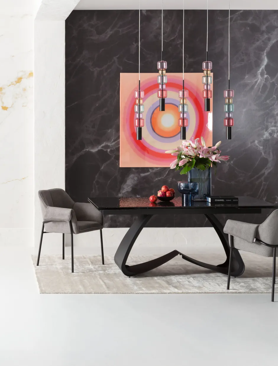 KARE Armlehnstuhl Bess Grau