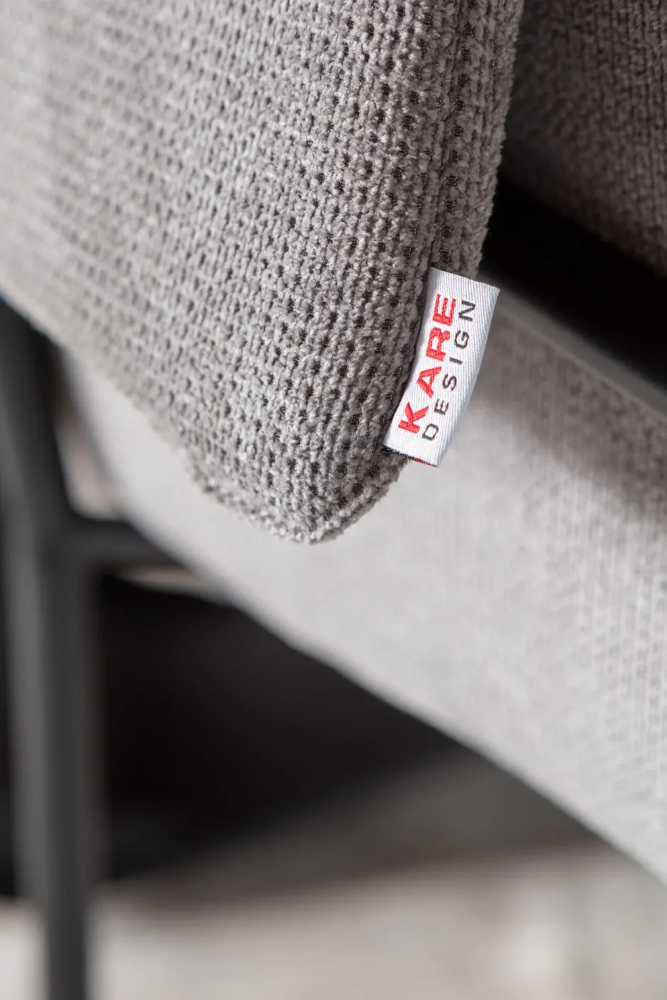 KARE Armlehnstuhl Bess Grau