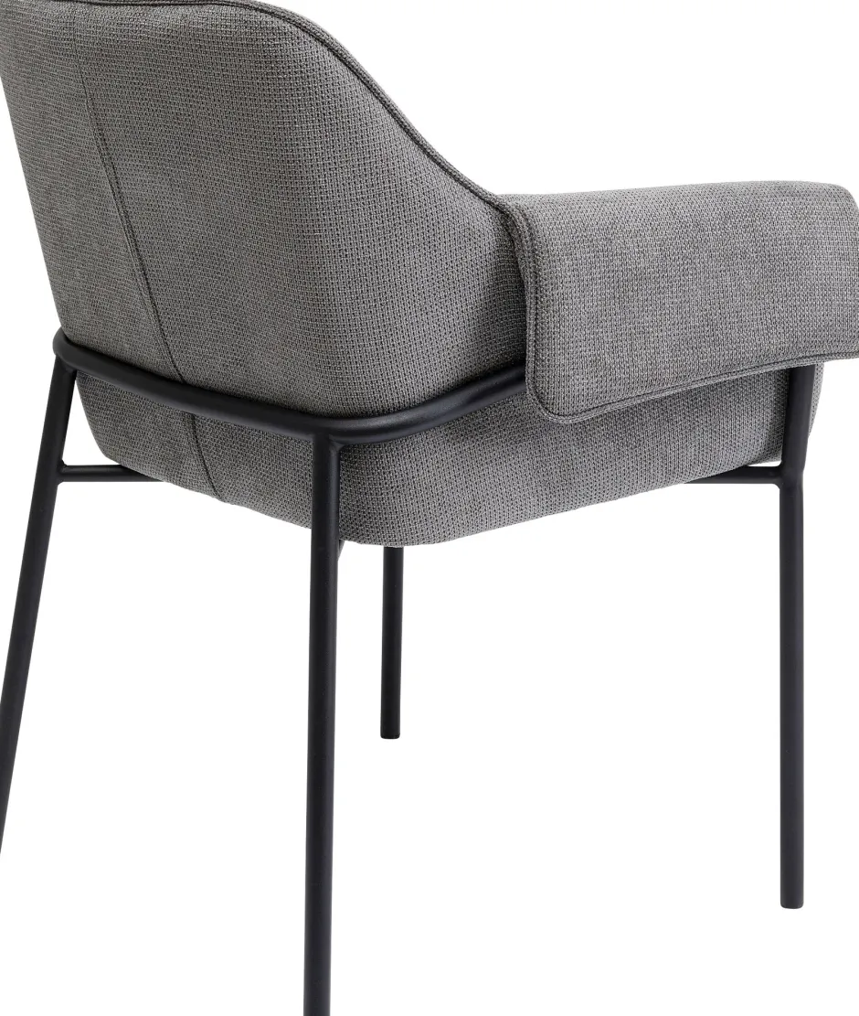 KARE Armlehnstuhl Bess Grau