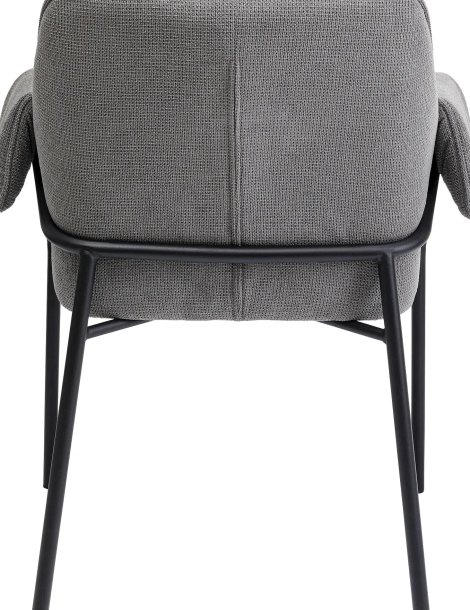 KARE Armlehnstuhl Bess Grau