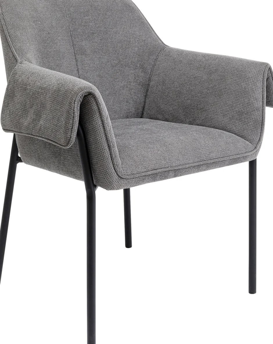 KARE Armlehnstuhl Bess Grau