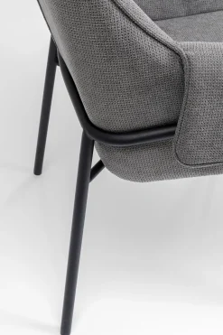 KARE Armlehnstuhl Bess Grau