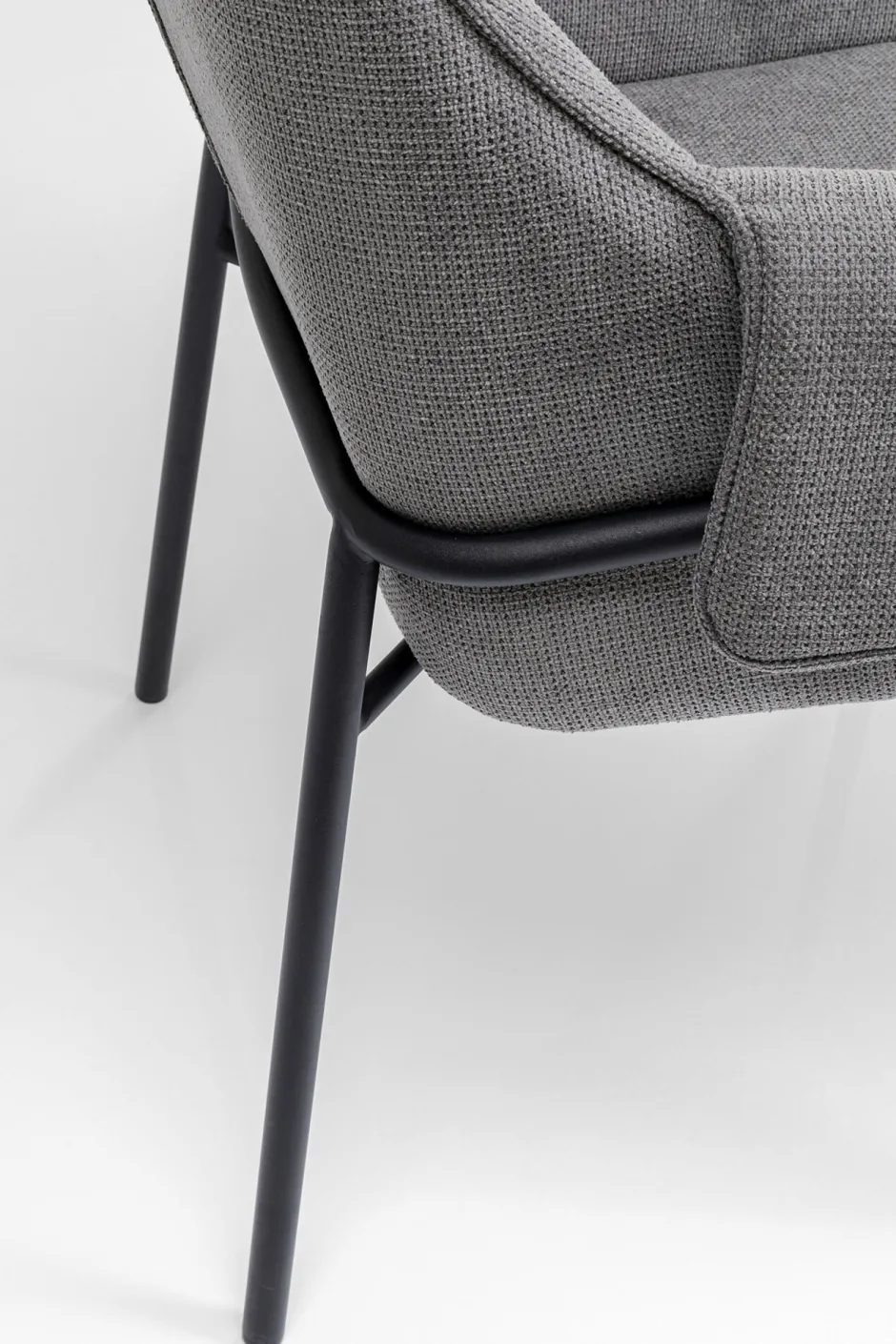 KARE Armlehnstuhl Bess Grau