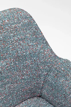 KARE Armlehnstuhl Bess Grau Flitter