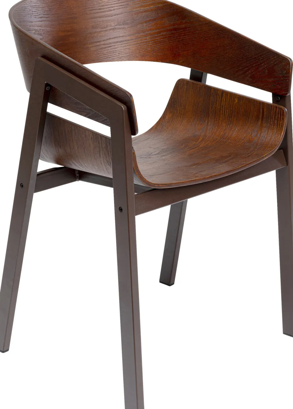 KARE Armlehnstuhl Biarritz Braun