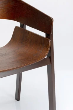 KARE Armlehnstuhl Biarritz Braun