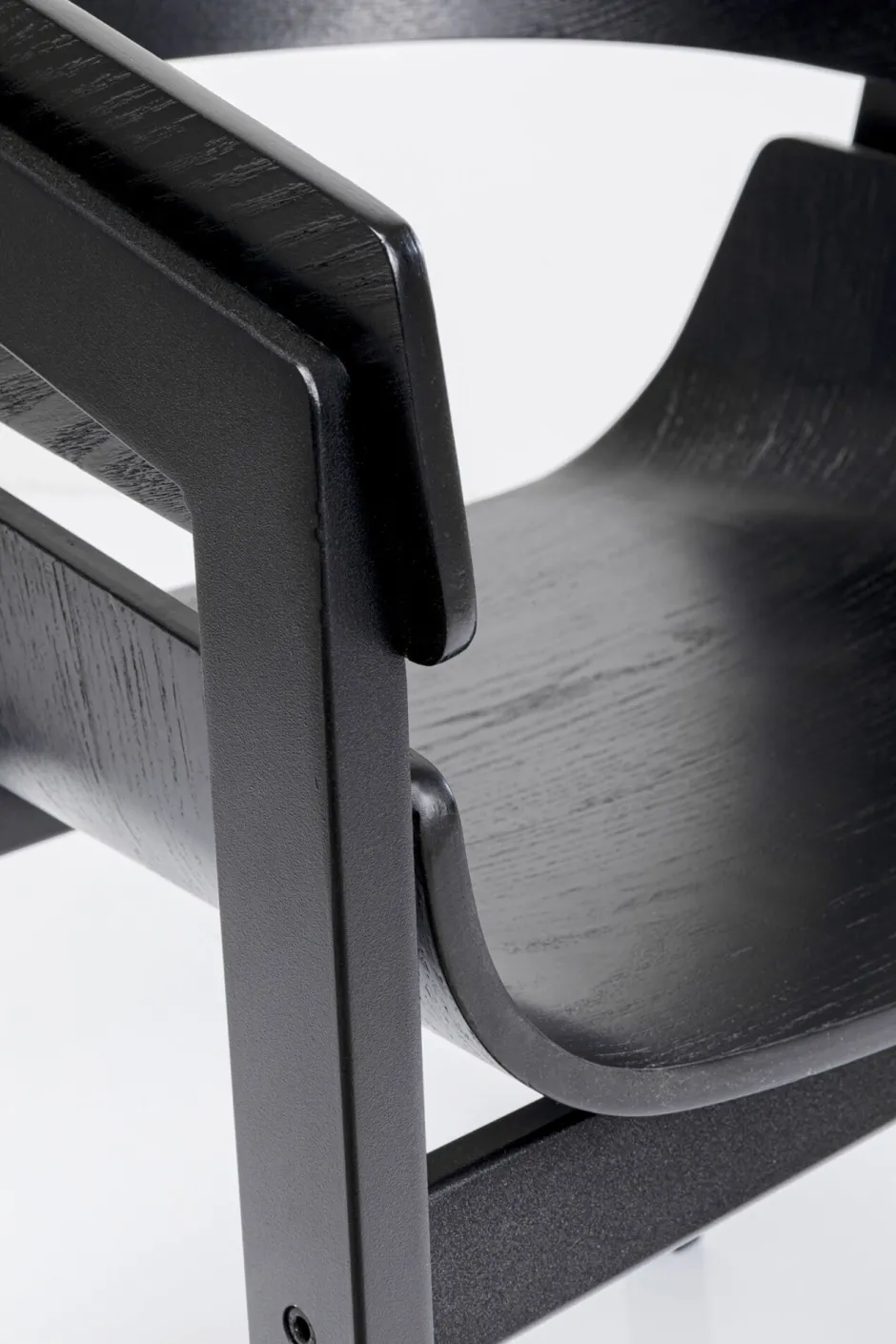 KARE Armlehnstuhl Biarritz Schwarz