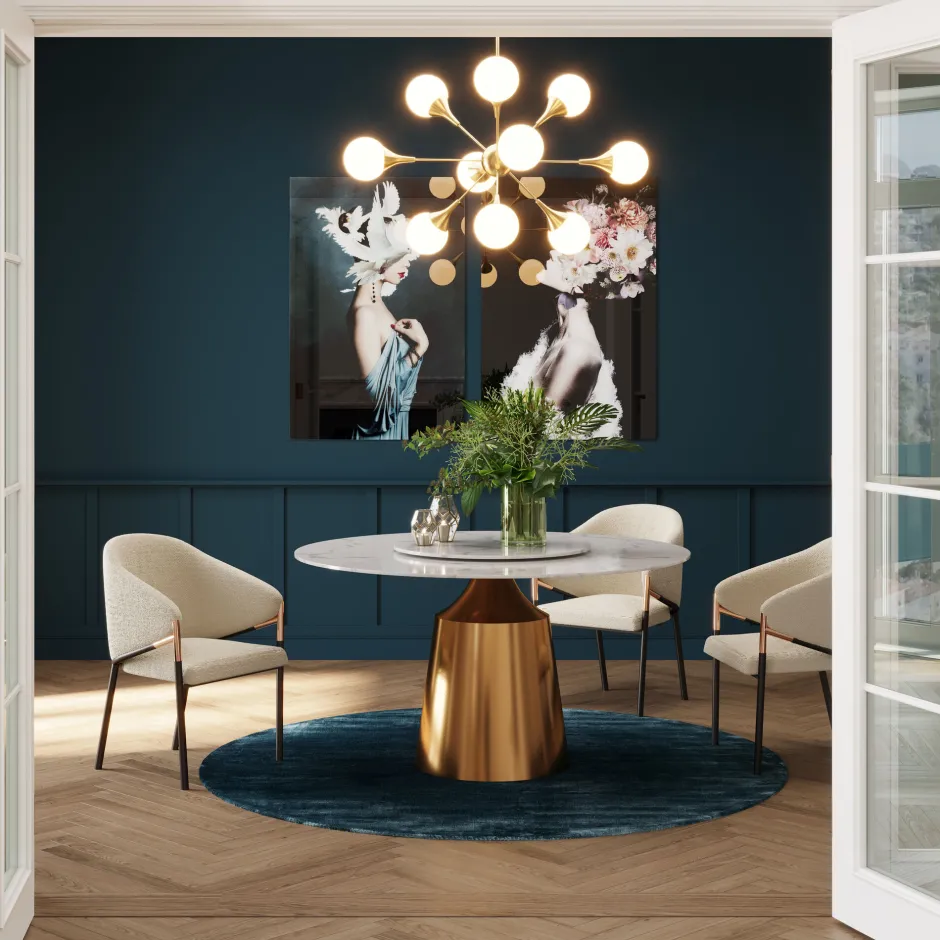 KARE Armlehnstuhl Boulevard Weiß