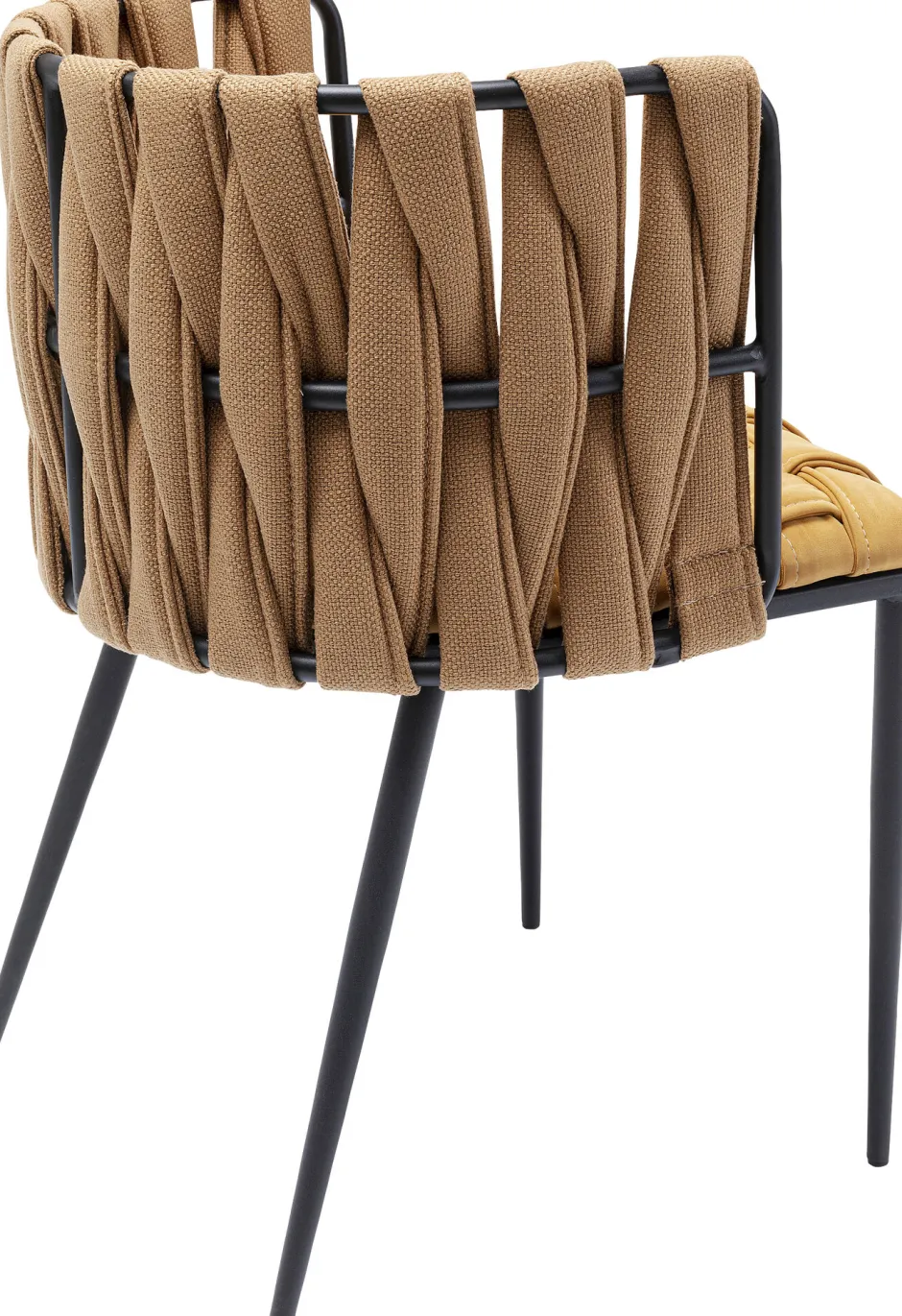 KARE Armlehnstuhl Cheerio Gelb inkl. Kissen