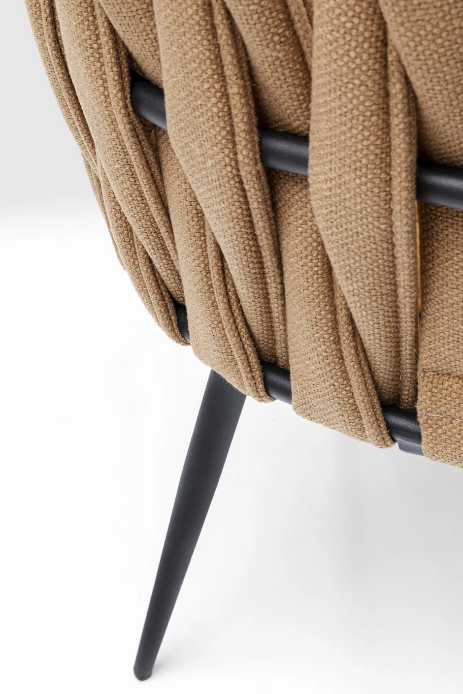 KARE Armlehnstuhl Cheerio Gelb inkl. Kissen