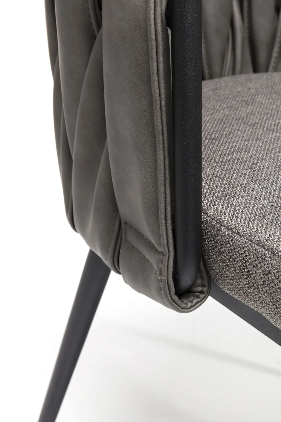 KARE Armlehnstuhl Cheerio Grau inkl. Kissen