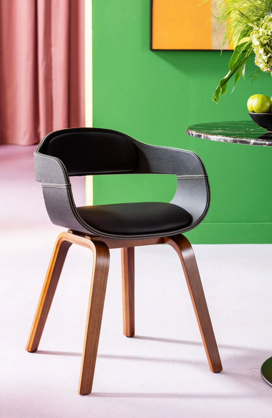 KARE Armlehnstuhl Costa Walnut