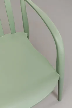 KARE Armlehnstuhl Flores Graugrün