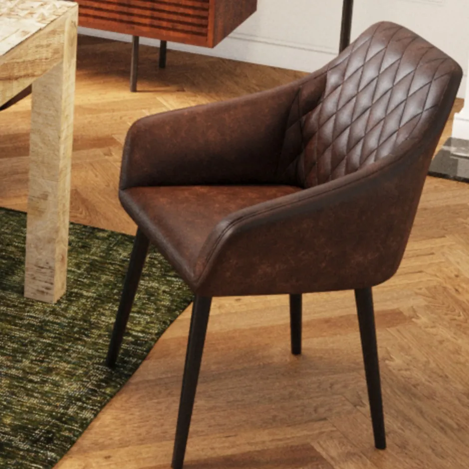 KARE Armlehnstuhl Harry Braun