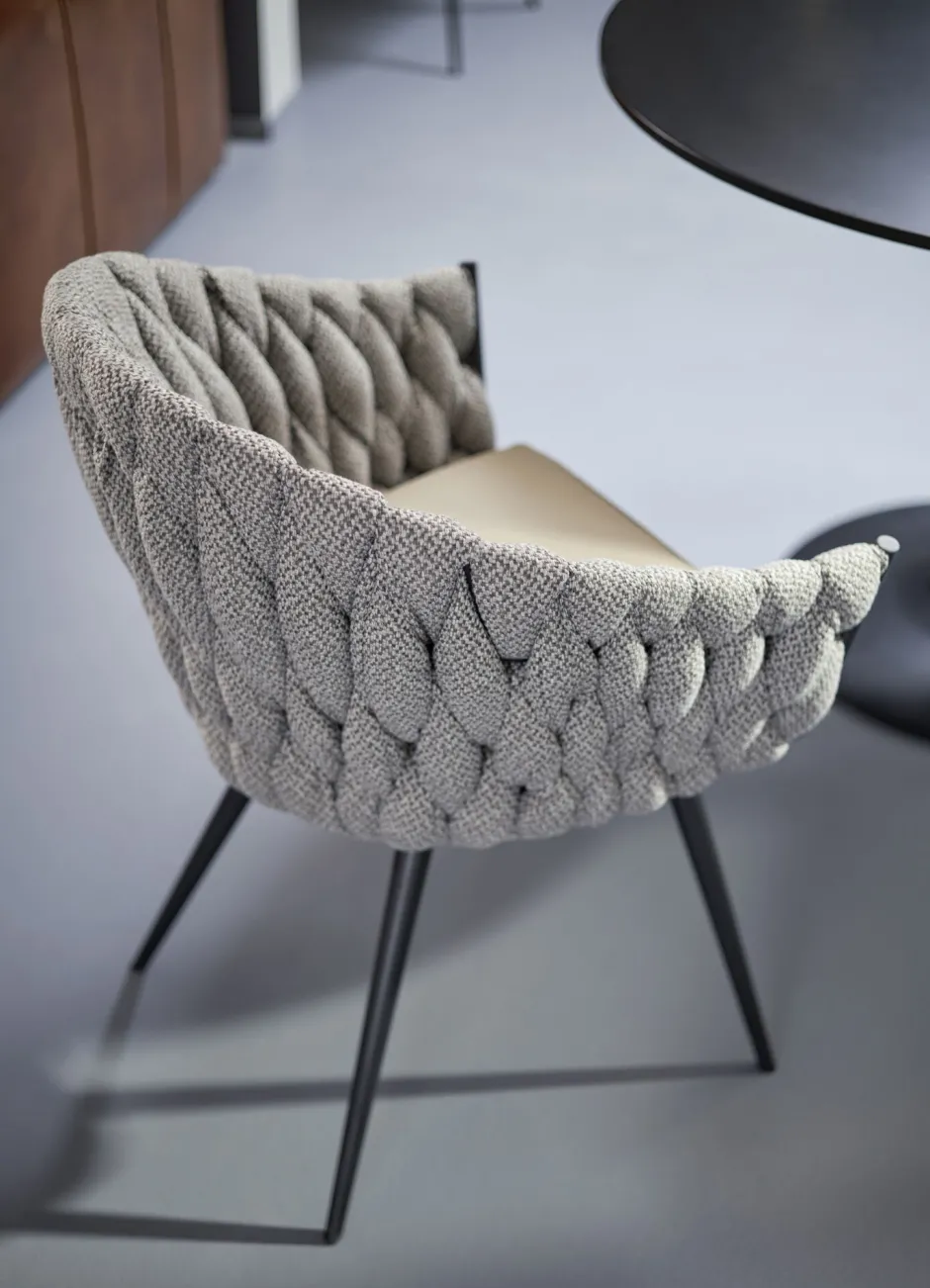 KARE Armlehnstuhl Knot Tweed