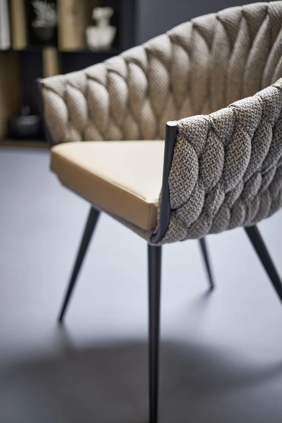 KARE Armlehnstuhl Knot Tweed