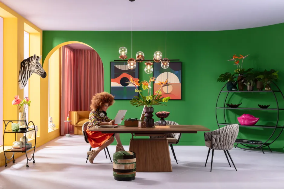 KARE Armlehnstuhl Knot Tweed