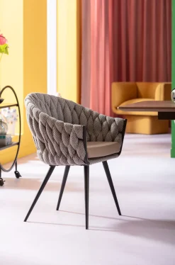 KARE Armlehnstuhl Knot Tweed