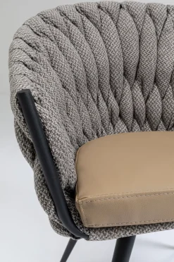 KARE Armlehnstuhl Knot Tweed