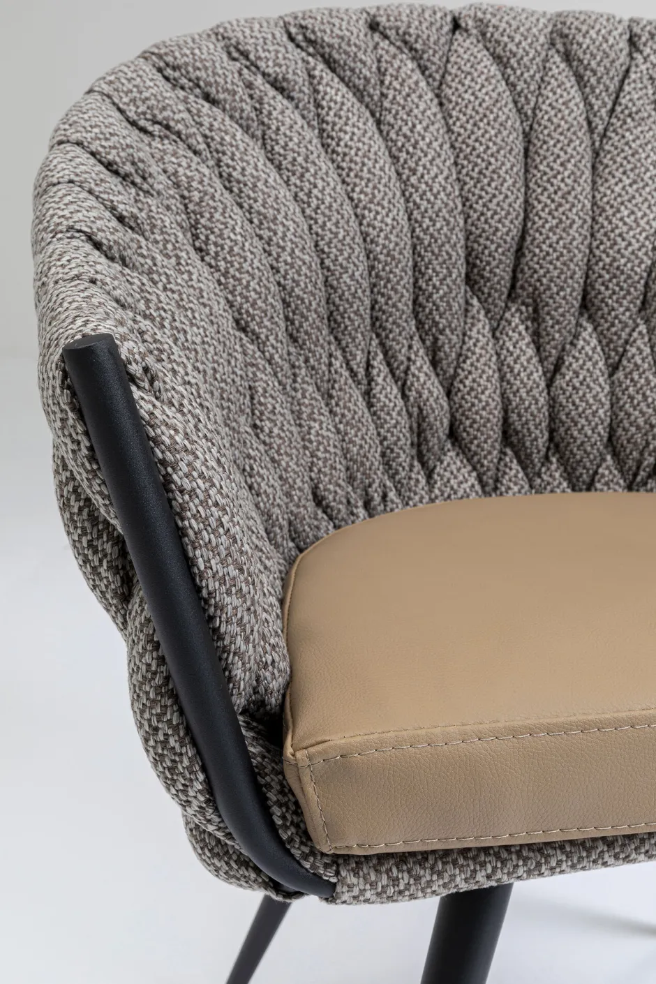 KARE Armlehnstuhl Knot Tweed