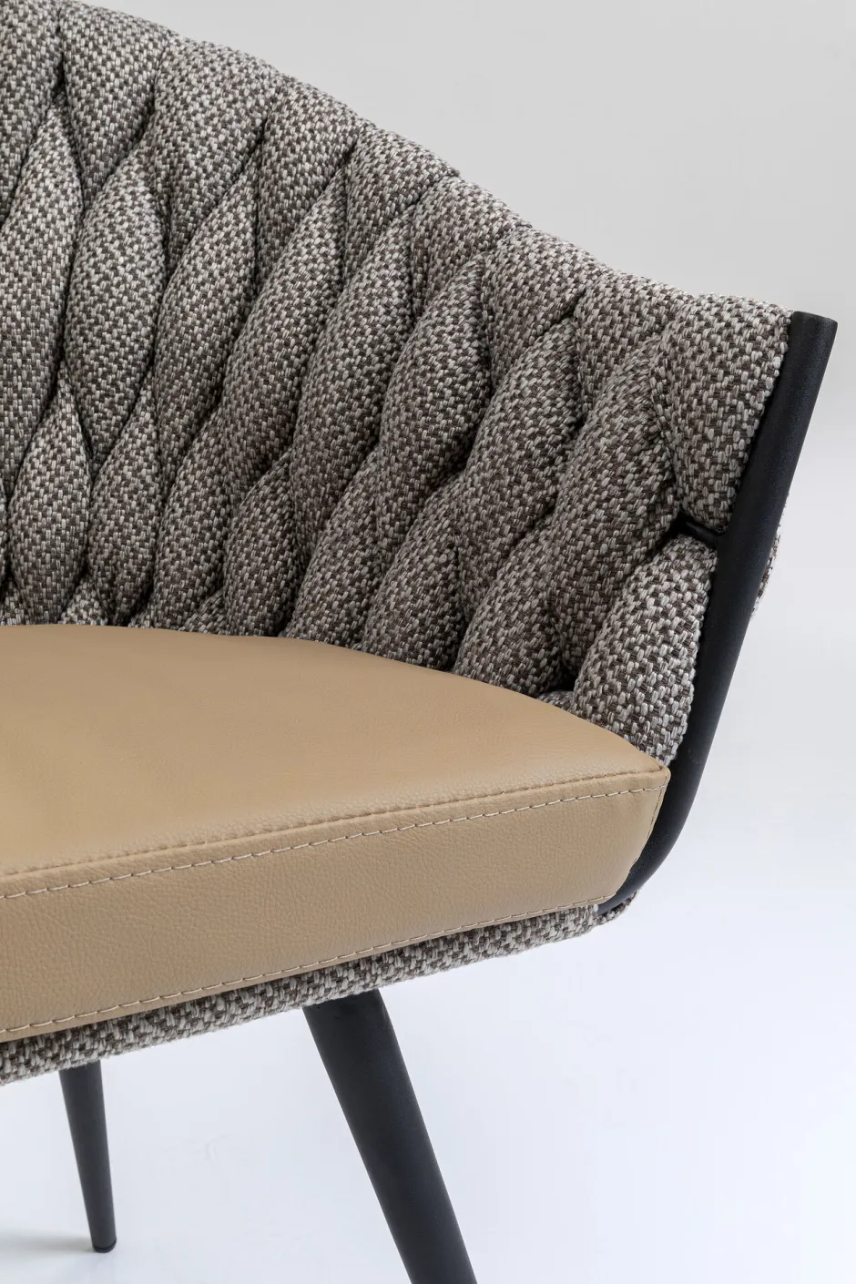 KARE Armlehnstuhl Knot Tweed