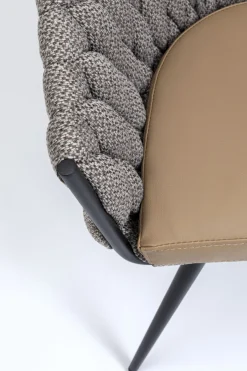 KARE Armlehnstuhl Knot Tweed