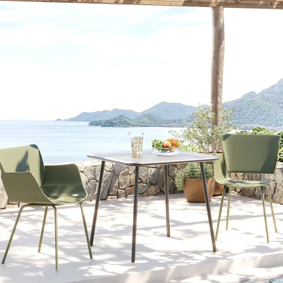 KARE Armlehnstuhl Madeira Grün