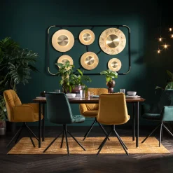 KARE Armlehnstuhl Mila Gelb