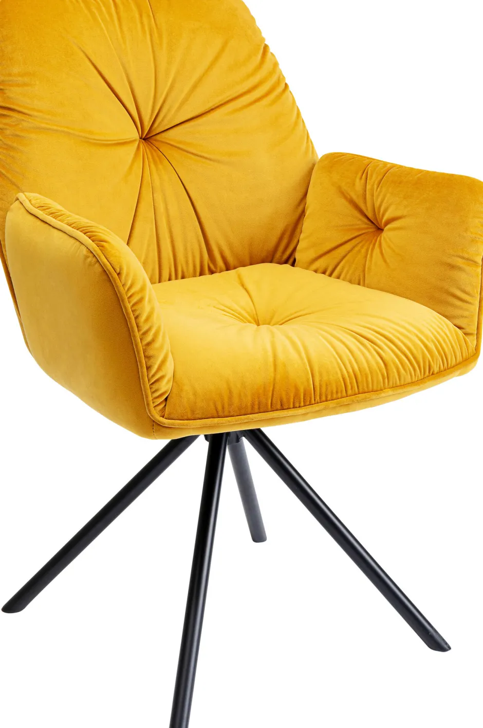 KARE Armlehnstuhl Mila Gelb