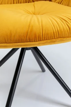 KARE Armlehnstuhl Mila Gelb