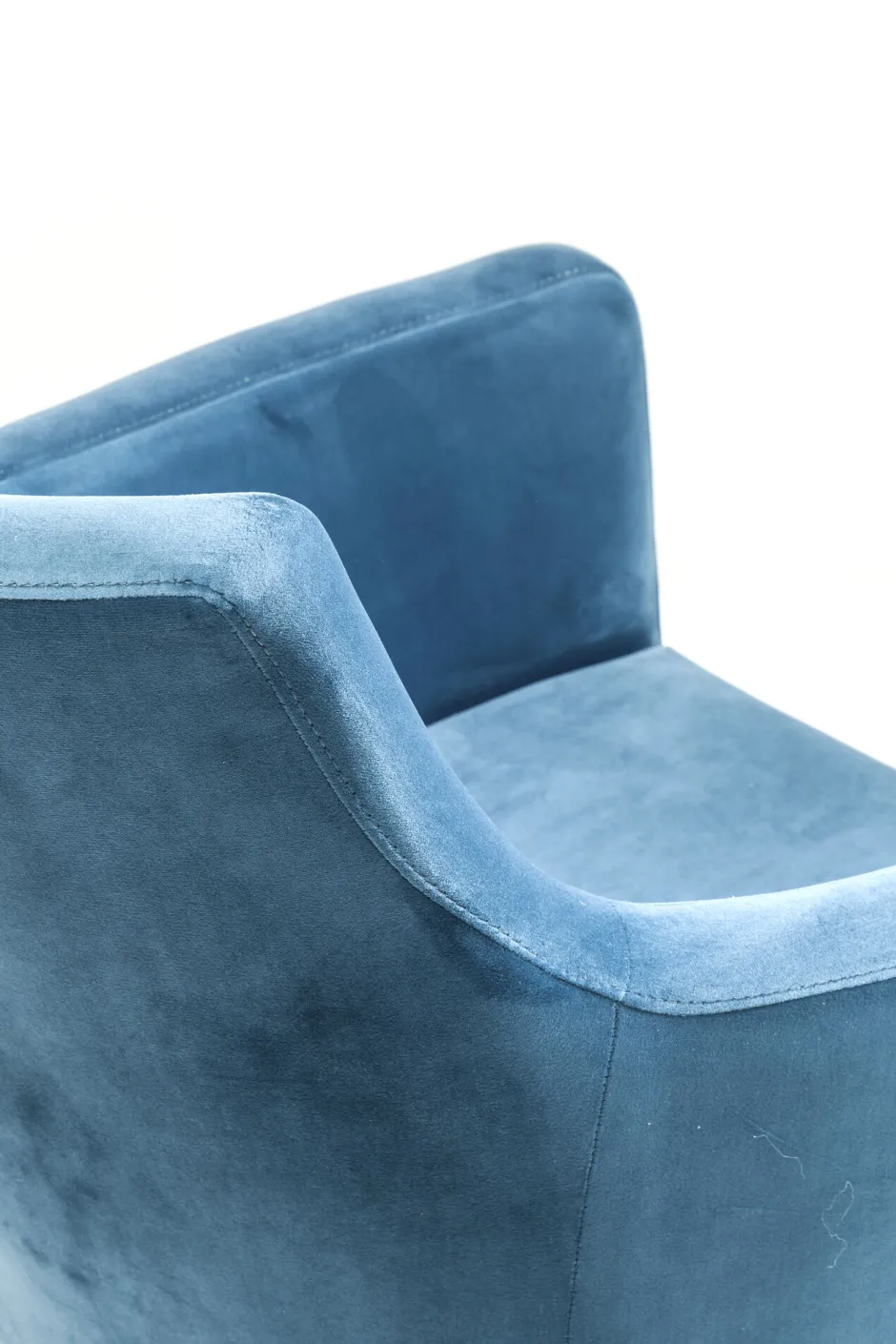 KARE Armlehnstuhl Mode Velvet Petrol