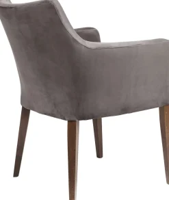 KARE Armlehnstuhl Mode Velvet Grau