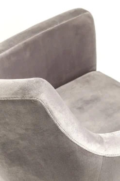 KARE Armlehnstuhl Mode Velvet Grau