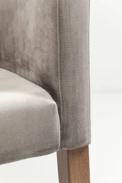 KARE Armlehnstuhl Mode Velvet Grau