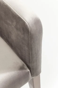 KARE Armlehnstuhl Mode Velvet Grau