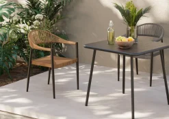 KARE Armlehnstuhl Palma Grau