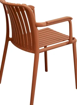 KARE Armlehnstuhl Porto Santo Terracotta