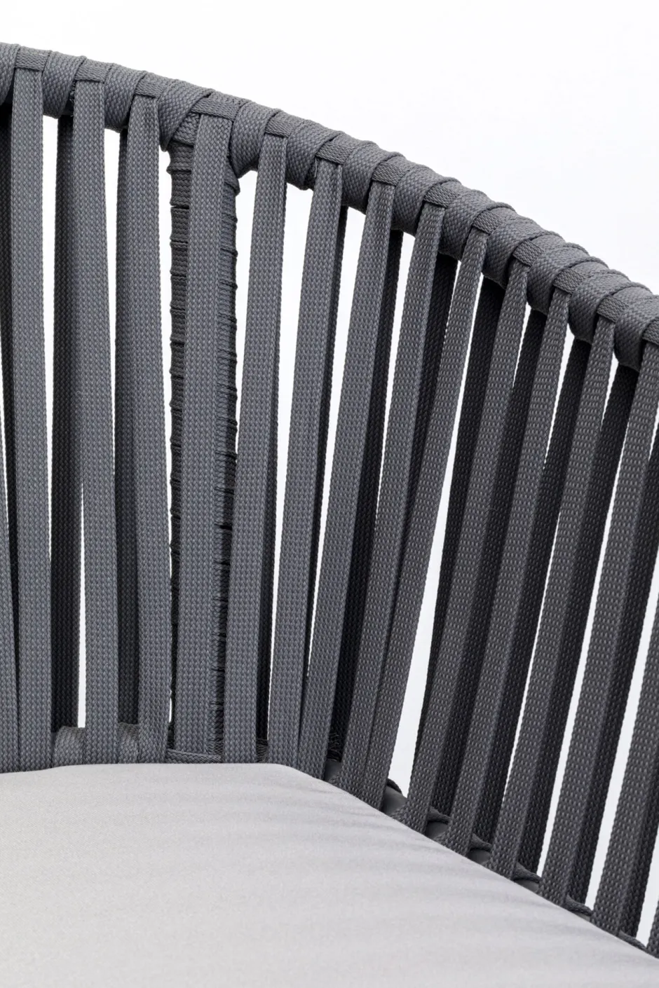 KARE Armlehnstuhl Santanyi Dunkelgrau