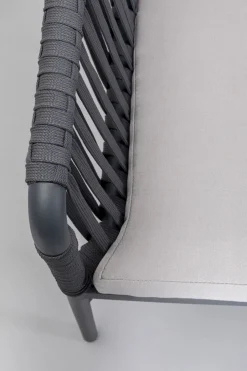 KARE Armlehnstuhl Santanyi Dunkelgrau